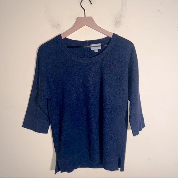 PURE COLLECTION cashmere back button quiet luxury classic sweater 10 - Picture 1 of 6